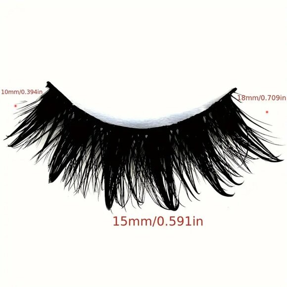 5 Pairs Dramatic Drip False Eyelashes Spiky Wet Look False Lashes Hydrated - Picture 2 of 2